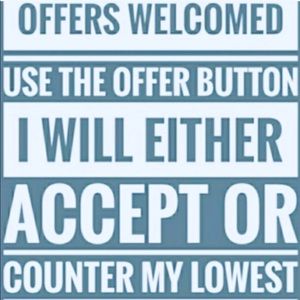 All low Ball offers will be declined